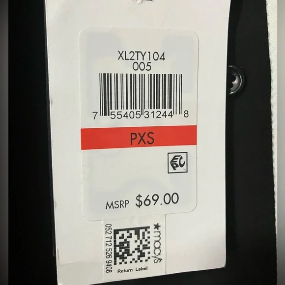 DKNY blouse with white trim and bow tie detail - Picture 6 of 6